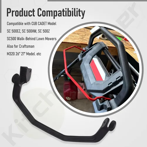 Vista 4 de KitchenKipper 731-09730B Mango de accionamiento para cortacésped C-ub C-adet MTD Troy-Bilt TB370 TB360 TB380ES Cub Cadet SC500 Walk-Behind