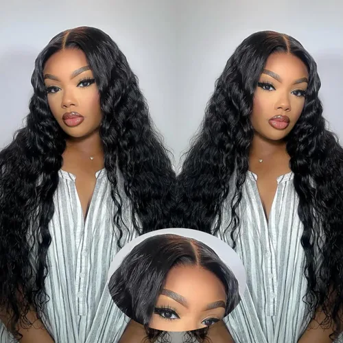 Vista 7 de DULOVE Pelucas de Encaje Frontal de Cabello Humano 13x4 Liso HD Encaje Frontal Transparente para Mujeres Pre Despuntadas Con Cabello de Bebé