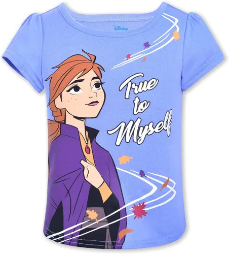 Vista 2 de Disney Juego de 4 camisetas de manga corta Frozen para niña