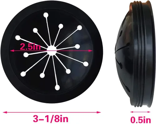 Vista 2 de Topspeeder - Juego de 4 protectores de salpicaduras y tapones para eliminación de basura (3+1), accesorios para trituradores de residuos