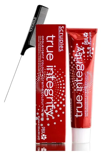 Vista 3 de True Integrity Opalescent Creme - Tinte permanente de color para el cabello (con elegante peine de cola de rata) con pasador de acero, color crema