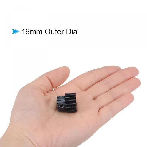 Vista 4 de uxcell 1Mod 17T Piñón Engranaje de 0.315 in de diámetro de acero endurecido Motor Rack Engranaje espolón con paso para RC Coche Camión Buggy Gear