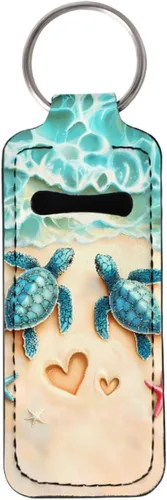 Vista 48 de Suobstales Chapstick - Llavero con clip en la manga de la bolsa para palillo labial, funda para bálsamo labial, protector de lápiz labial