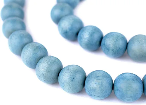 Vista 140 de TheBeadChest: cuentas de madera redondas naturales de 0.315 pulgadas, cuentas de madera sueltas espaciadoras para fabricar joyas, 4 tamaños