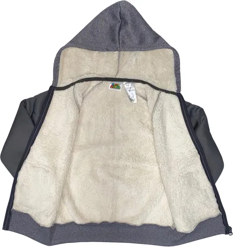 Vista 4 de Isaac Morris Limited Super Mario Little & Big Boys Sherpa - Sudadera con capucha y cremallera