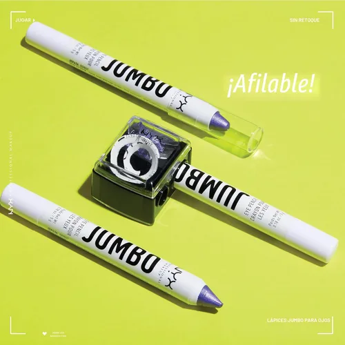 Vista 4 de NYX PROFESSIONAL MAKEUP Lápiz de ojos jumbo, barra de sombra de ojos mezclable y lápiz delineador de ojos, yogur