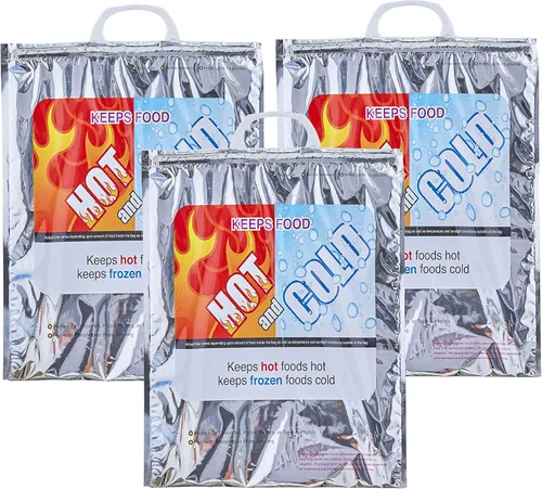 Vista 15 de Bolsas aisladas Superio para entrega de alimentos fríos y calientes, bolsas de compras de comestibles, almacenamiento de alimentos para comida