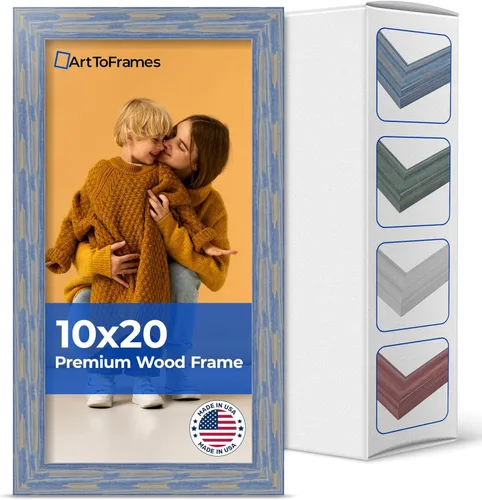 Vista 16 de Marco profundo de madera vincapervinca para fotografía 1.5 pulgadas de ancho.