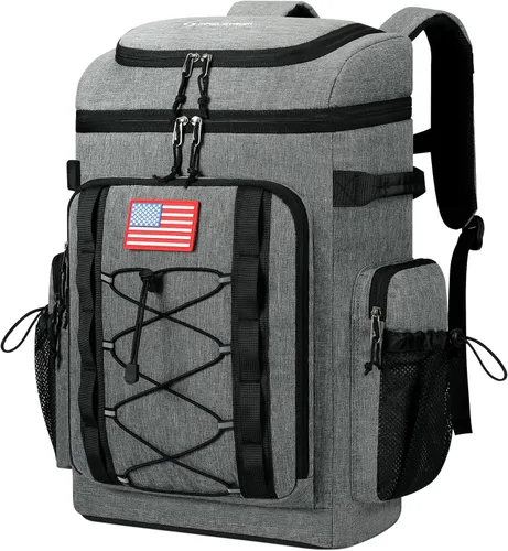 Vista 10 de Maelstrom 35/50 Can Insulated Backpack Cooler, Leakproof Soft Lunch Ice Bag Negro