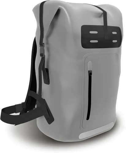 Mochila impermeable, mochila de senderismo resistente, Gris, Mochila impermeable