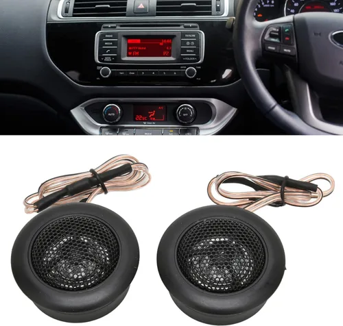 Vista 5 de GOWENIC Tweeters para coche, TS T120 800 W Tweeter de coche, tweeter de cúpula pegable, altavoz estéreo de audio de alta sensibilidad, para todos