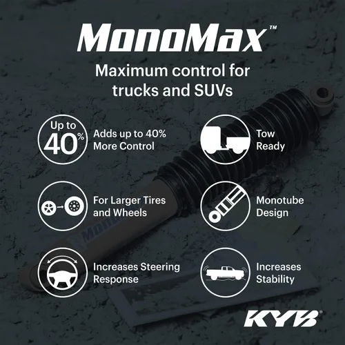 Vista 4 de KYB 565086 MonoMax Gas Shock , Rojo
