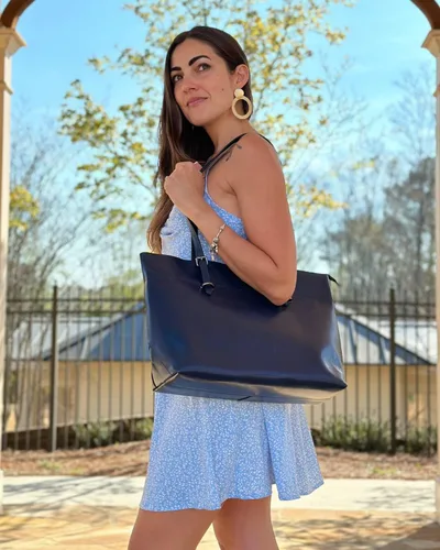 Vista 2 de Bolso de hombro para mujer S-ZONE, de estilo clásico y cuero, versión mejorada.