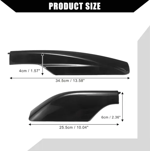 Vista 5 de Cubierta de protección para rieles superiores, portaequipajes de techo para Toyota RAV4 2006-2012, tapas de extremo de rieles, 4