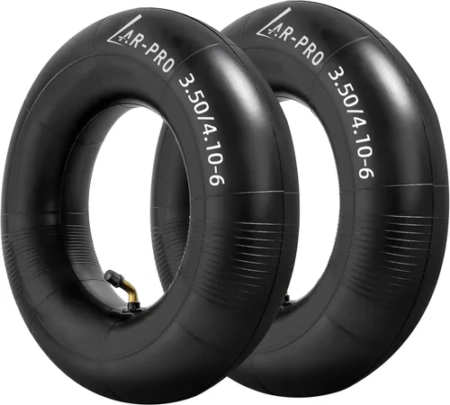 Vista 21 de AR-PRO Tubo interior de repuesto resistente de 13 x 6.50-6 pulgadas con vástago de válvula recto TR-13 (paquete de 2) – para carretillas, Razor Quad