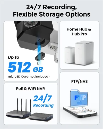 Vista 6 de Cámara de seguridad REOLINK WiFi 4K con ángulo ultra amplio de 180°, cámara exterior enchufable 2.4/5GHz, detección inteligente