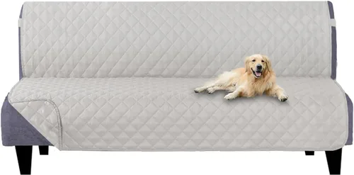 Vista 146 de U-NICE HOME - Fundas para sillas reclinables, reversibles, con correas elásticas, resistentes al agua, con acolchado de diamante, para proteger