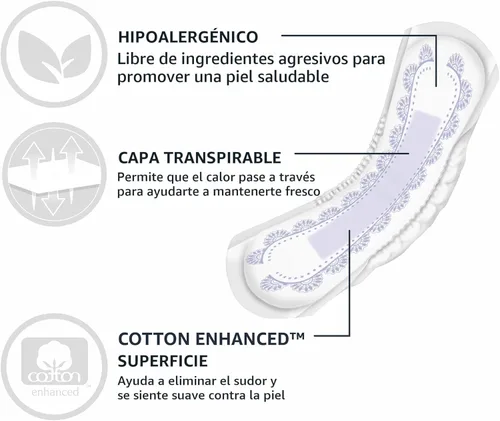 Vista 5 de Yaxa Basics Almohadillas de incontinencia para mujer, control de vejiga y posparto, absorción de luz, sin perfume, 30 unidades, (1 paquete de 30)