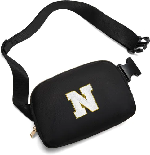 Vista 69 de Gitus Regalos de cumpleaños para niñas de 8, 9, 10, 11, 12, 13 años, cangurera personalizada, bolsa cruzada con letra inicial, bolsa para cinturón