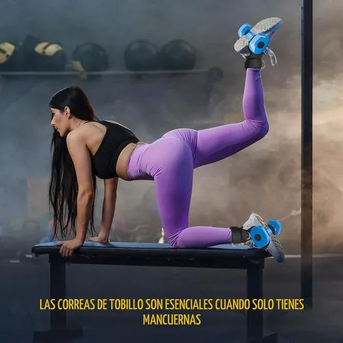 Vista 5 de Correas de tobillo para máquina de mancuernas y cables, accesorio de pie con mancuernas para gimnasio con correa de nailon más larga/junta 1 unidad