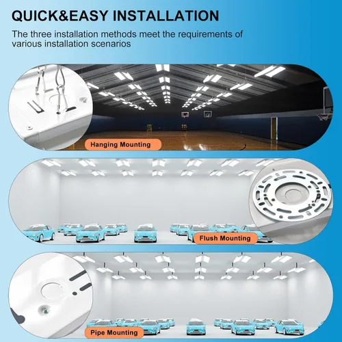 Vista 16 de Lightdot Luces LED de 40 pulgadas para tienda de bahía alta, 100-277 V 【Equipadas con controlador】 240W 33600LM [Eqv.960W MH] 5000K gran cobertura