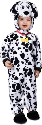 Vista 3 de Spooktacular Creations Disfraz unisex de cachorro dálmata para bebé, disfraz de perro para bebés, niños pequeños, Halloween, fiesta de eventos