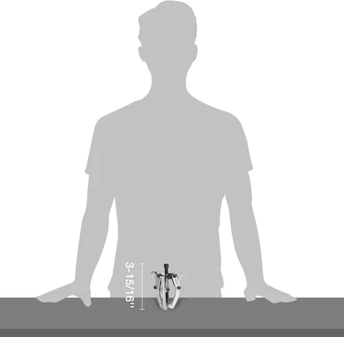 Vista 6 de DURATECH Extractor de engranajes de 3 mordazas de 3 pulgadas, herramienta de extracción para engranajes, poleas, rodamientos y volantes