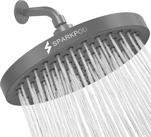 Vista 12 de SparkPod Cabezal de ducha – Lluvia de alta presión – Diseño de lujo de alta calidad – Reemplazo ajustable fácil de limpiar para tus cabezales