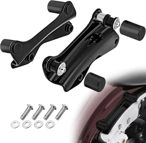 Vista 12 de Mofun Kit de Hardware de Acoplamiento de 4 Puntos con Cubiertas Magnéticas Moleteadas Compatible con Harley Touring Street Road Electra Glide Road