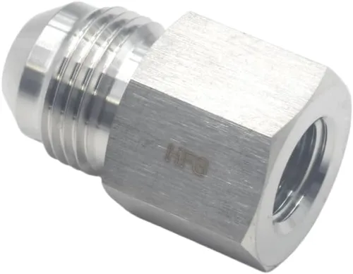 Vista 9 de HFS (R) 1/2 "NPT hembra a 1/2" JIC macho Flare Tubing Adapter Manguera Conector de manguera de acero inoxidable 304 (1/2" FNPT x 1/2" MJIC)