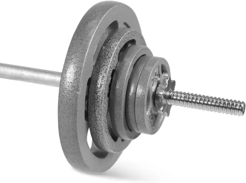 Vista 14 de WF Athletic Supply Juego de mancuernas ajustables con mango de barra recta o rizado EZ roscado cromado de 1 pulgada, entrenamiento de fuerza