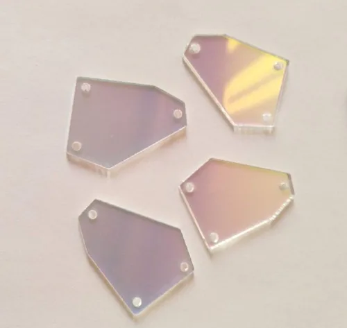 Vista 5 de 30 espejos irregulares acrílicos para coser, diamantes de imitación de bricolaje para vestidos de noche de disfraces, accesorios de ropa, 1.49 AB