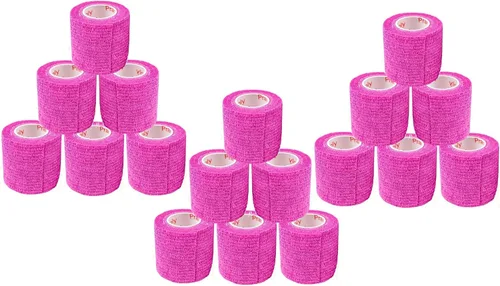 Vista 92 de Cinta adhesiva para veterinarios (negro) (paquete de 2) (2 pulgadas x 15 pies), autoadhesiva, adherente, cohesiva, flexible, autoadhesiva, rollo