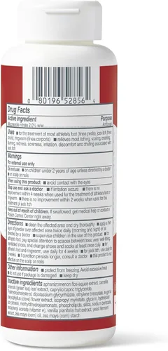 Vista 2 de Medline Remedy Phytoplex Polvo antifúngico, tratamiento para la piel con nitrato de miconazol, ligeramente perfumado, botella de 3 onzas