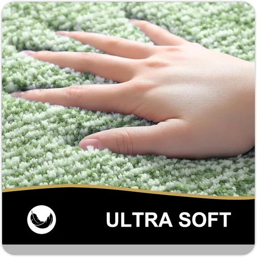 Vista 72 de OLANLY Alfombra de baño de microfibra extrasuave y absorbente, antideslizante, lavable a máquina, de secado rápido, adecuada para suelo de baño