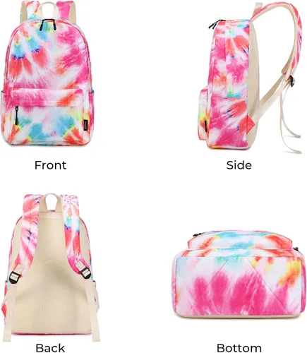 Vista 3 de Imyth Backpack for Teen Girls School Gift Bookbag Lunch Box Pencil Bag 3 in 1 Set