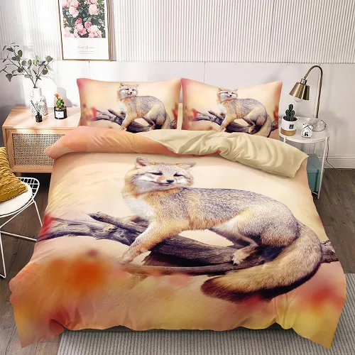 Vista 17 de Juego de funda de edredón con diseño de tigre blanco, tamaño individual, funda de edredón con estampado de animales salvajes, juego de ropa de cama