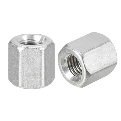 Vista 19 de uxcell Tuercas de acoplamiento M8 x 1.25 pulgadas de paso de 2.165 in, 2 tuercas de acoplamiento métricas de acero inoxidable 304