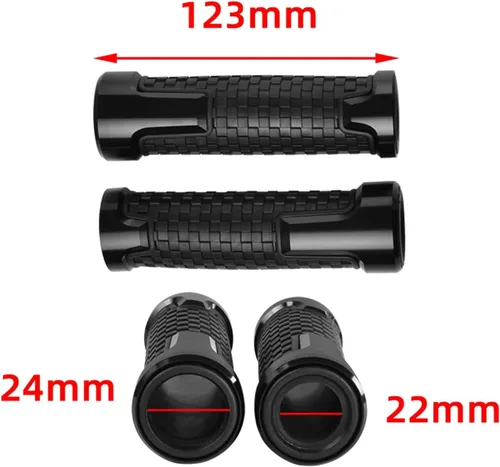 Vista 2 de Motorcycle Handlebar MT-03 for Yamaha MT03 MT 03 2005-2016 2017 2018 2019 2020 2021 Motorcycle Non Slip Handlebar Grips Throttle CNC Hand Bar Grips