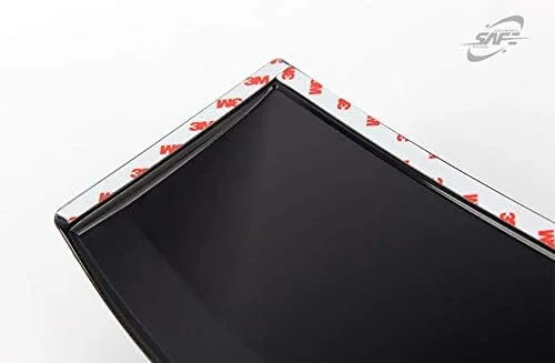 Vista 8 de Alerón de techo de viseras de ventana trasera ABS negro ahumado para Chevrolet Cruze Sedan 2011-2015