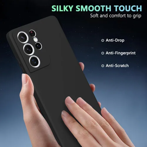 Vista 866 de Funda para Samsung Galaxy Note 8, color negro, resistente a los arañazos con tacto suave, delgada funda delgada para Samsung Galaxy Note 8