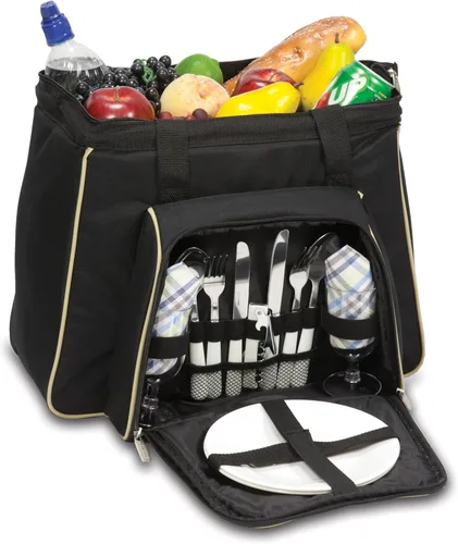 Vista 2 de Picnic Time Toluca - Bolsa térmica térmica para pícnic, color negro