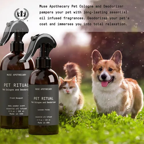 Vista 2 de Muse Apothecary Pet Ritual - Spray de colonia para perros – Perfume para perros de larga duración después del baño – Perfume para mascotas