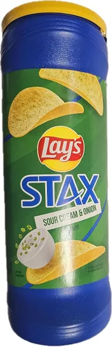 Vista 2 de Lays Stax, Barbacoa Mesquite, cuenta 1 - Papas fritas/Grab variedades y sabores