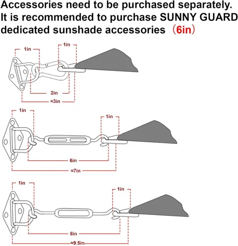 Vista 4 de SUNNY GUARD Vela de Sombra Solar 10' x 13' Rectangular Gris-Blanco Bloqueo UV Parasol para Patio Trasero Jardín Terraza Patio Jardín Actividades al