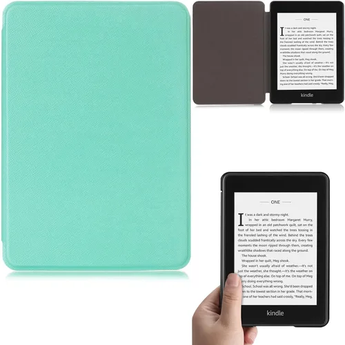 Vista 16 de Funda para Kindle Paperwhite 2018, delgada funda protectora de piel sintética con función de apagado automático/encendido inteligente para Kindle