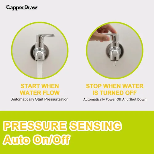 Vista 4 de 33 Series Water 12V DC Pressure Pump 4.0GPM 50PSI Self-Priming Diaphragm Pump, Smart Pressure Switch for Kitchen/Bathroom/RV/Caravan/Garden/Marine
