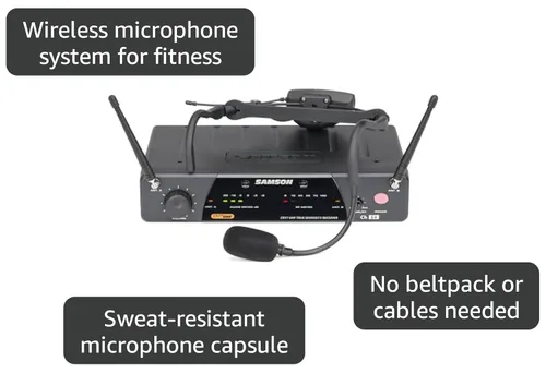 Vista 3 de Airline 77 AH7 Wireless Headset Fitness System