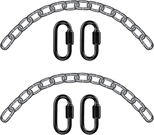 Vista 10 de BeneLabel 2 cadenas de columpio resistentes de 85 pulgadas con ganchos, cadenas colgantes de capacidad de 1000 libras, cadenas colgantes