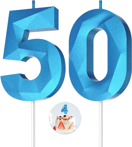 Vista 59 de Velas de cumpleaños con números (0 velas negras), forma de diamante 3D, decoración de pastel de feliz cumpleaños para niños y hombres, cumpleaños